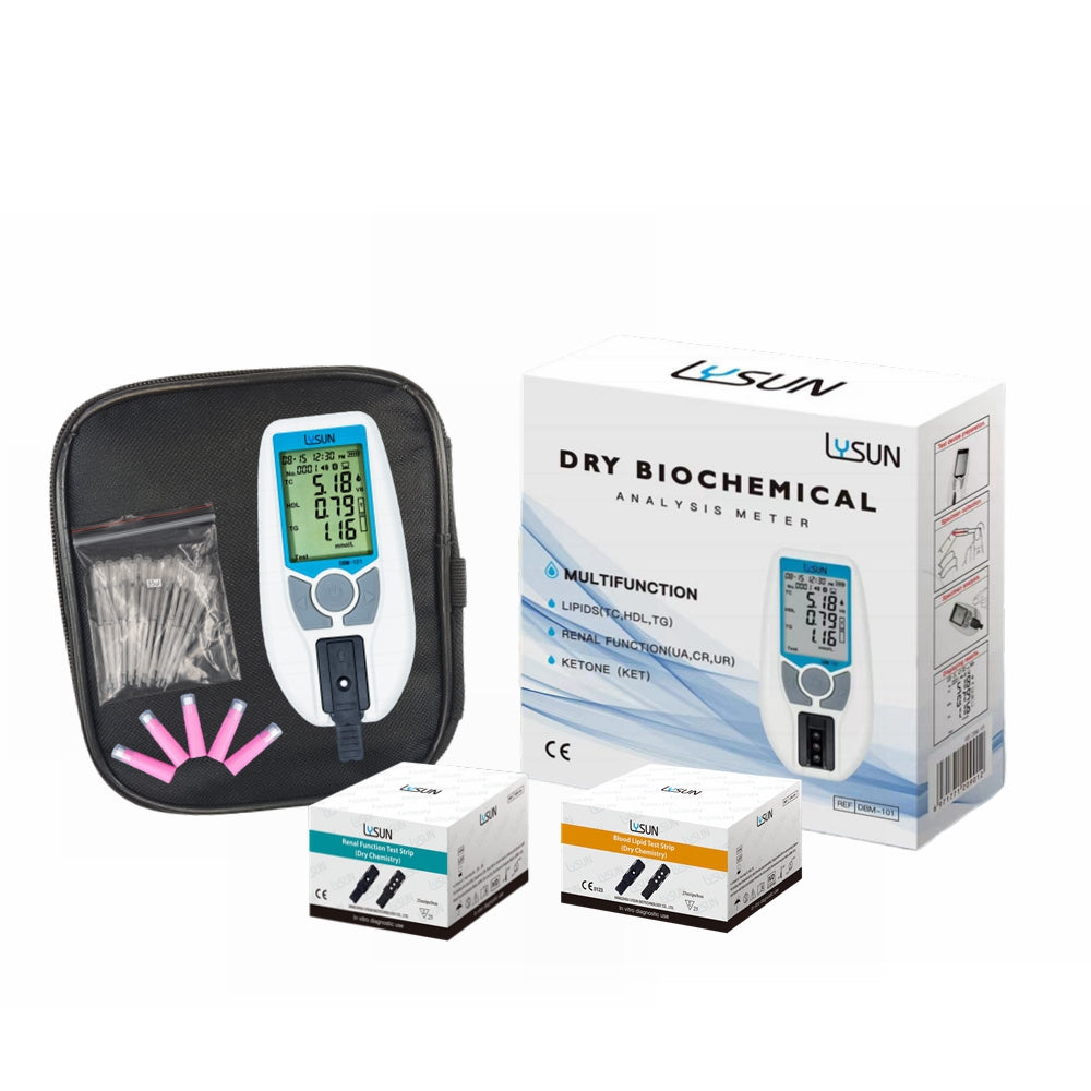7 in 1 Dry Bioanalyzer Blood Lipid Renal Function Analzer  UA/UR/CR/TC/TG/HDL/LDL