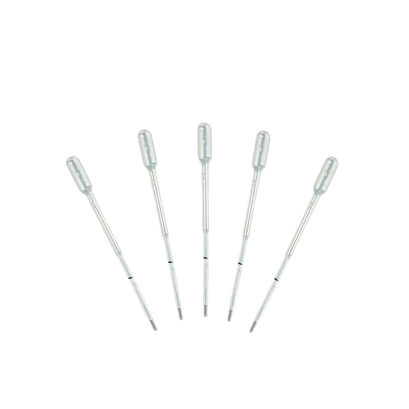 35ul/10ul Laboratory Pipette Plastic Disposable Graduated Pasteur Pipette Dropper Polyethylene Makeup Tools 50pcs