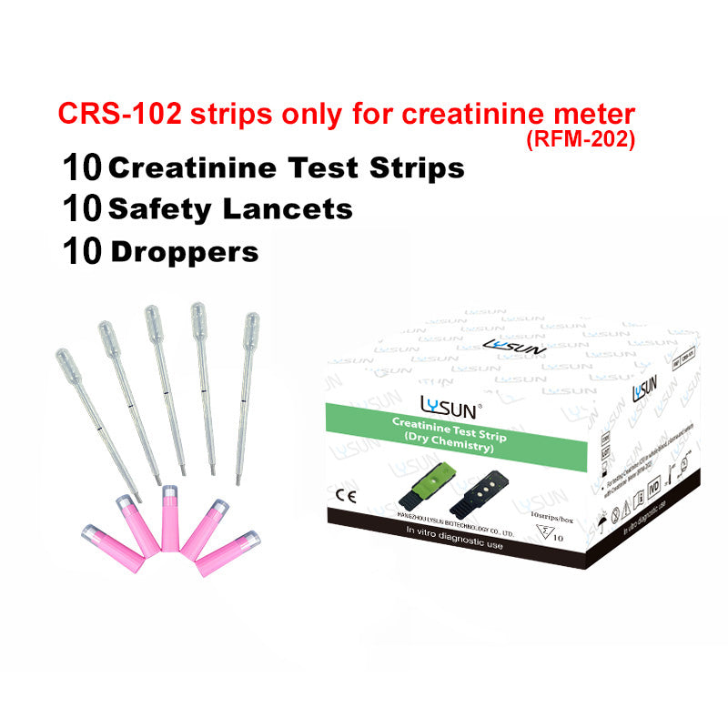 2023 New Creatinine Meter Lysun RFM-202 Rapid Test Renal Function Analyzer with strips Portable Blood Creatinine test