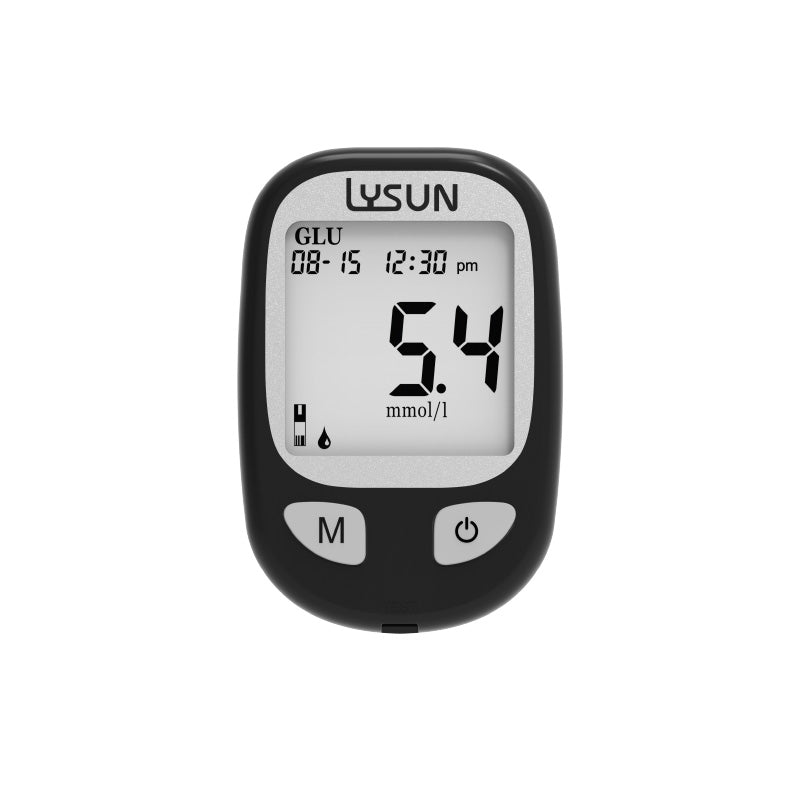 LYSUN Multifunction Blood Glucose Uric Acid Blood Ketone Cholesterol Meter BG TC UA KT Test Strip Diabetes Test Kit With Lancets