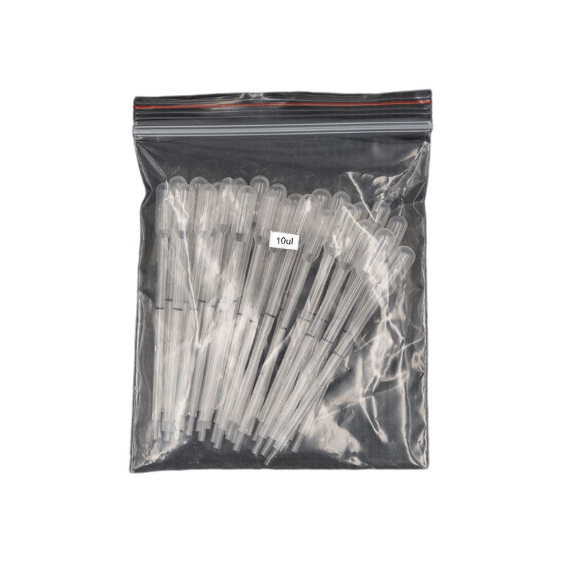 35ul/10ul Laboratory Pipette Plastic Disposable Graduated Pasteur Pipette Dropper Polyethylene Makeup Tools 50pcs