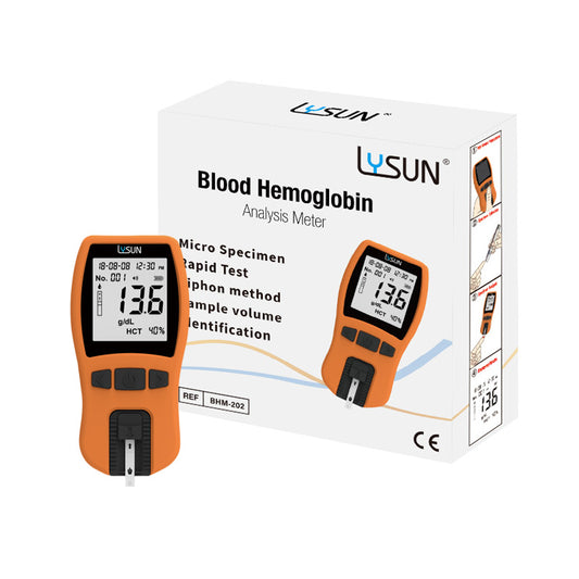 Lysun POCT Siphon Method Hemoglobin Analyser Fast Blood Testing Hemoglobin Meter BHM-202(No Batteries)