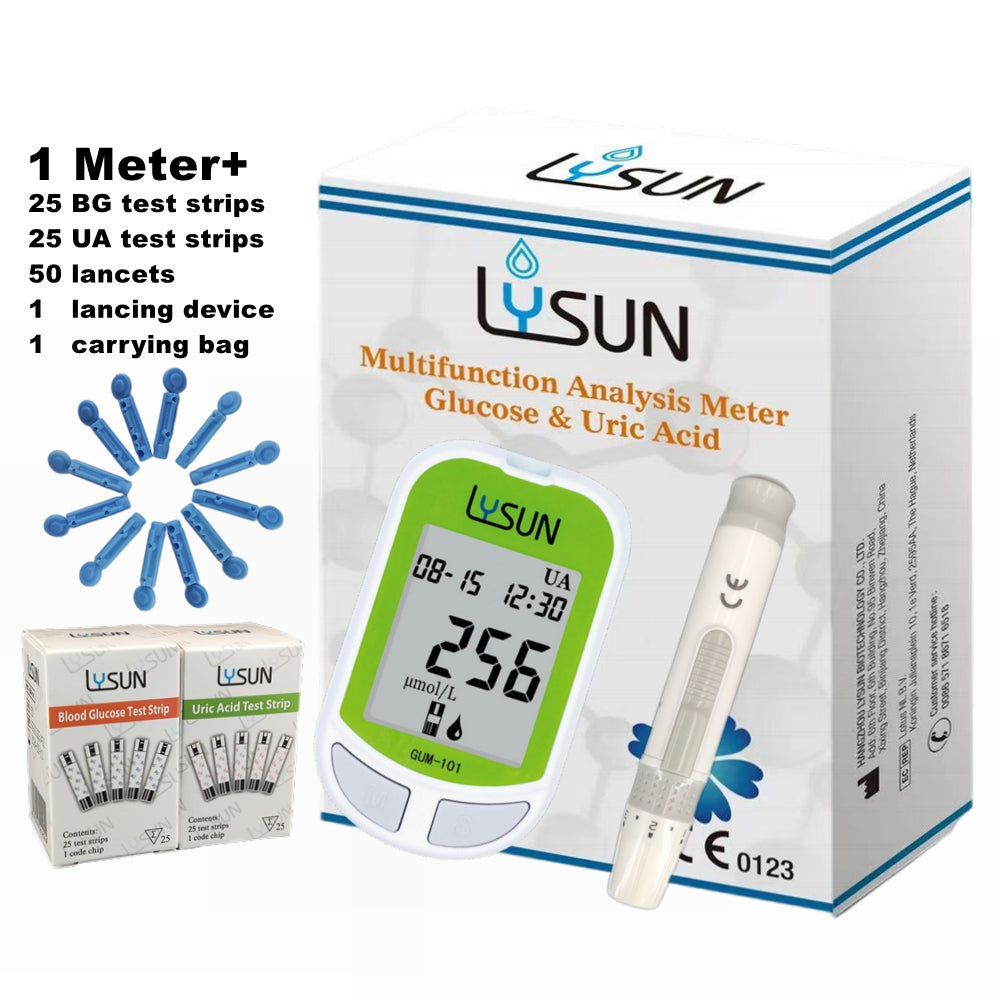 Multi-function Uric Acid & Blood Glucose Analyzer POCT Medical Test Machine