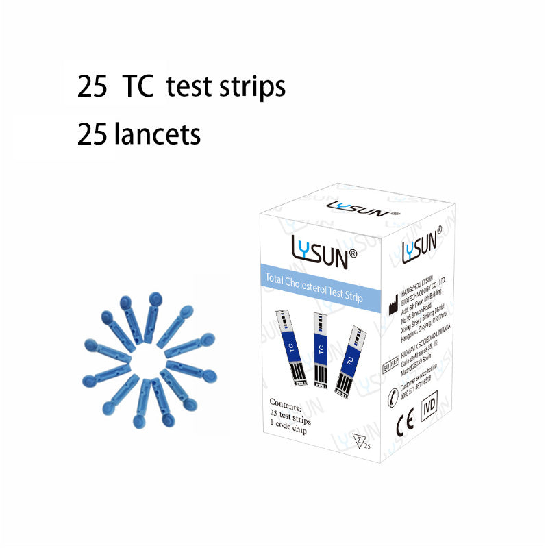 LYSUN Multifunction Blood Glucose Uric Acid Blood Ketone Cholesterol Meter BG TC UA KT Test Strip Diabetes Test Kit With Lancets