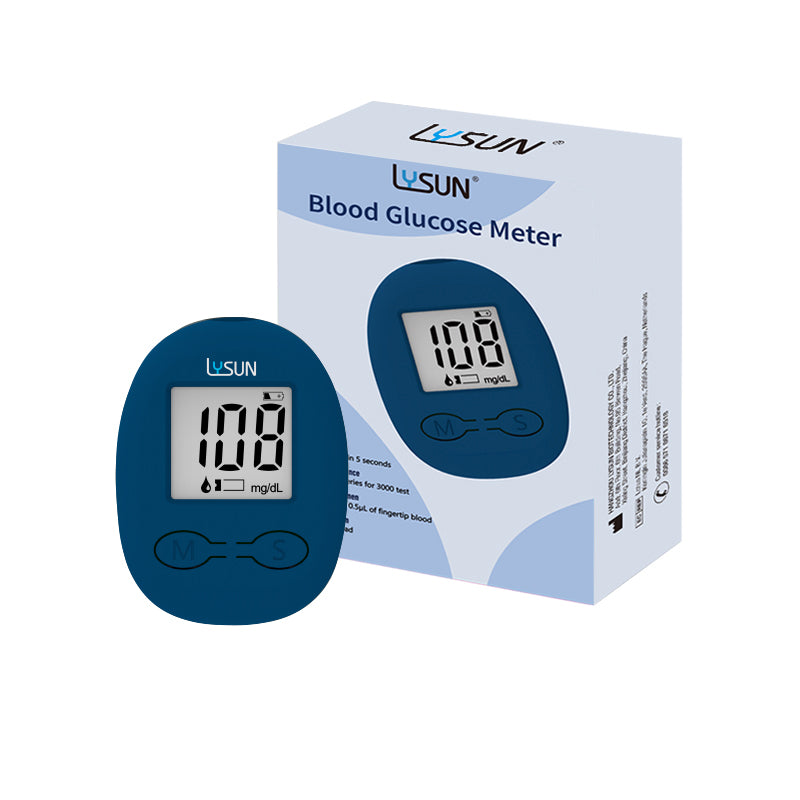 Lysun BGM-103 Blood Glucose Meter kit with 50/100pcs Test Strips Lancets Blood Sugar Monitor Diabetes Test Machine personal health care