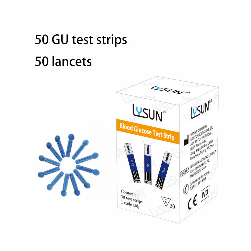 LYSUN Multifunction Blood Glucose Uric Acid Blood Ketone Cholesterol Meter BG TC UA KT Test Strip Diabetes Test Kit With Lancets