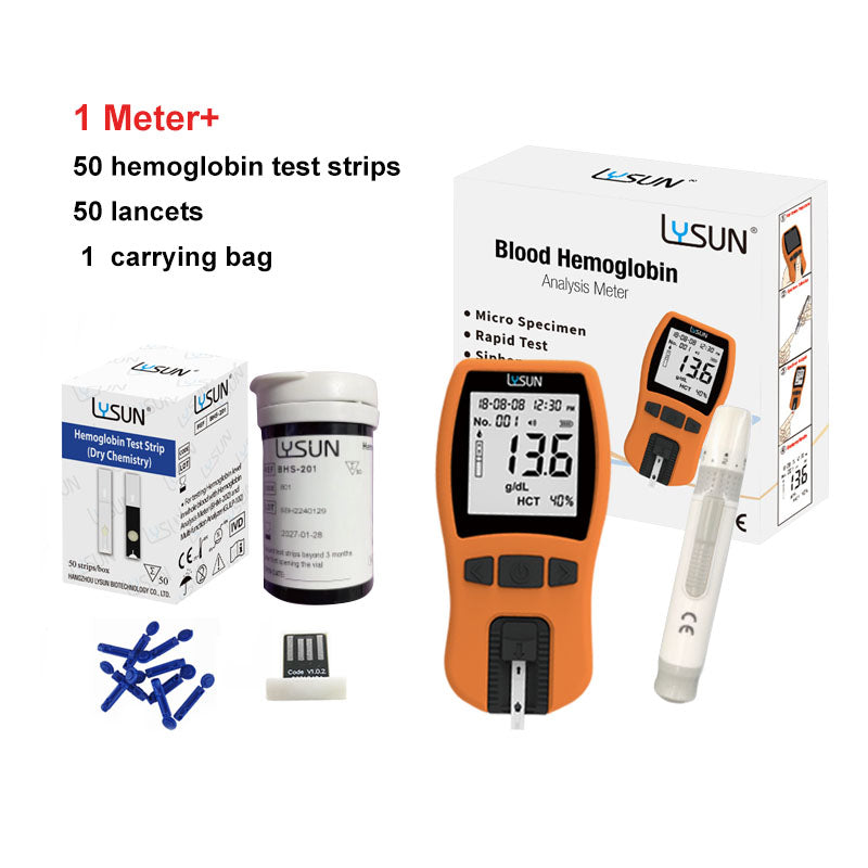 Lysun POCT Siphon Method Hemoglobin Analyser Fast Blood Testing Hemoglobin Meter BHM-202(No Batteries)