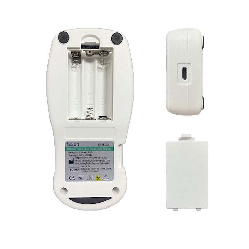 2023 New Creatinine Meter Lysun RFM-202 Rapid Test Renal Function Analyzer with strips Portable Blood Creatinine test