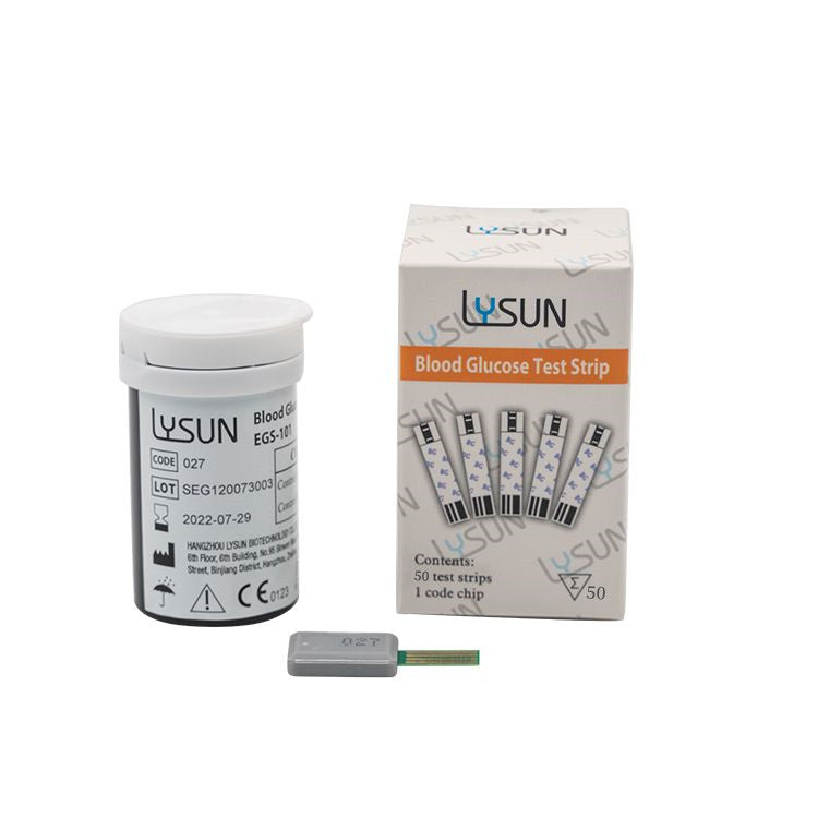 100pcs for BGM-101/BGM-102/GUM-101) Lysun Blood Glucose Test Strips and Lancets for Diabetes Tester