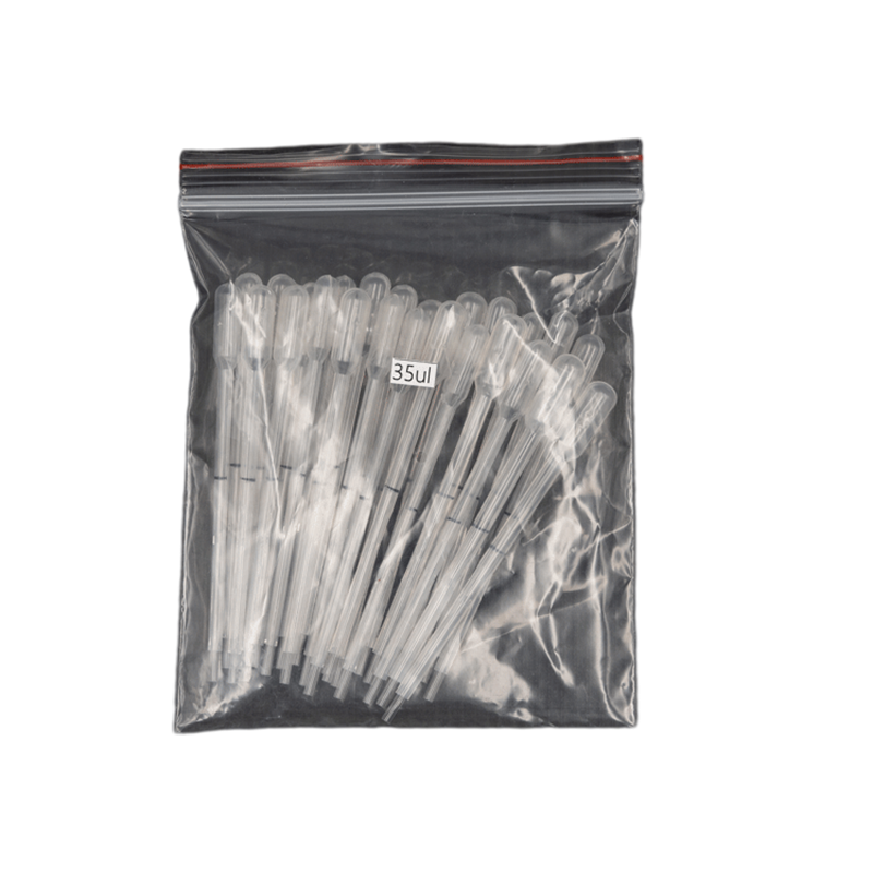 35ul/10ul Laboratory Pipette Plastic Disposable Graduated Pasteur Pipette Dropper Polyethylene Makeup Tools 50pcs