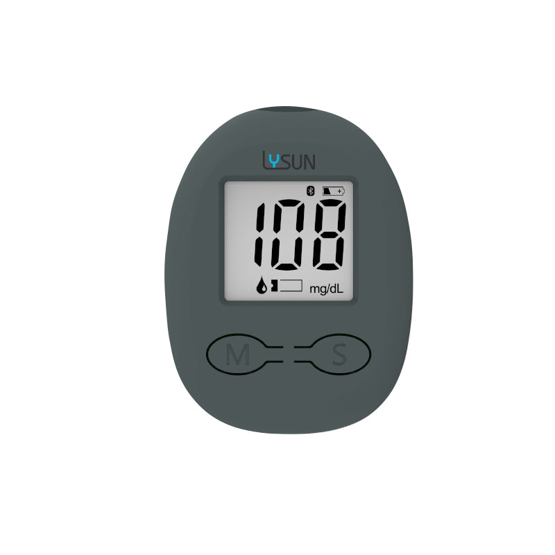 Lysun Bluetooth Blood Glucose Monitor Glucometer Diabetes Blood Sugar Meter with Test Strips Lancets