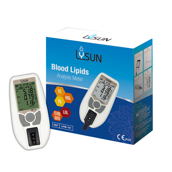 4 in 1 Cholesterol Meter Self Test Blood Lipid Analysis Meter Cholesterol Test HDL/ LDL /TC /TG