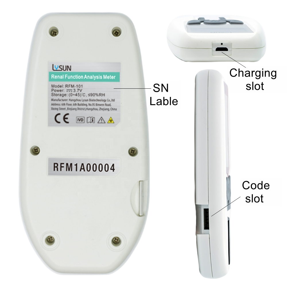 3 in 1 Handheld Renal Function Analyais Meter Renal Function Analyzer Urea(UR ),Creatinine(CR),Uric Acid( UA) with Free Lancets