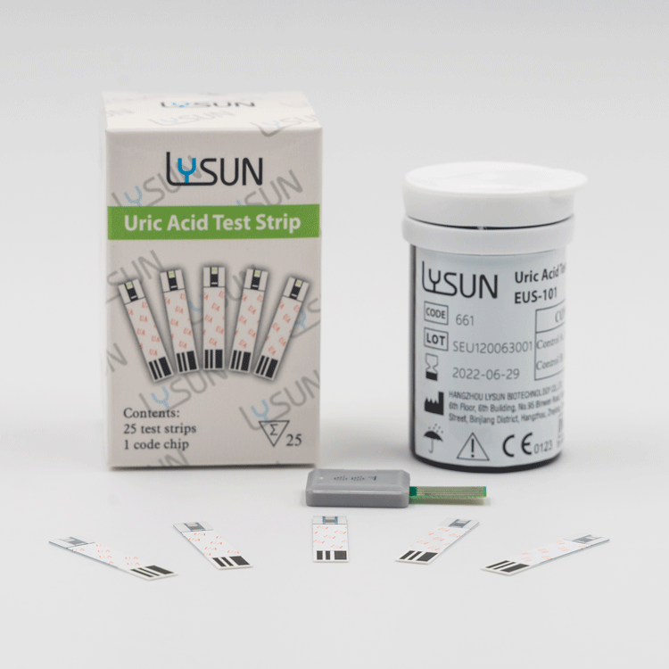 Uric Acid Test Strips Household Self-testing for GUM-101 with Free Lancets