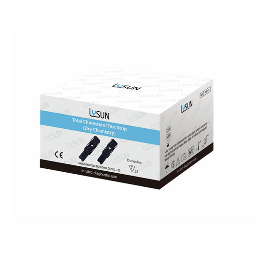 Self Test Blood Lipid Analysis Total Cholesterol (TC) Test Strips with Free Lancets