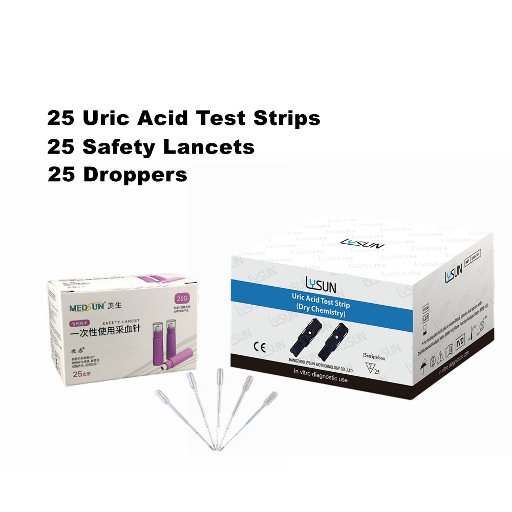 High Accuracy Self-testing  Renal Function Urea /Creatinine  /Uric Acid Test Strip with Free Lancets