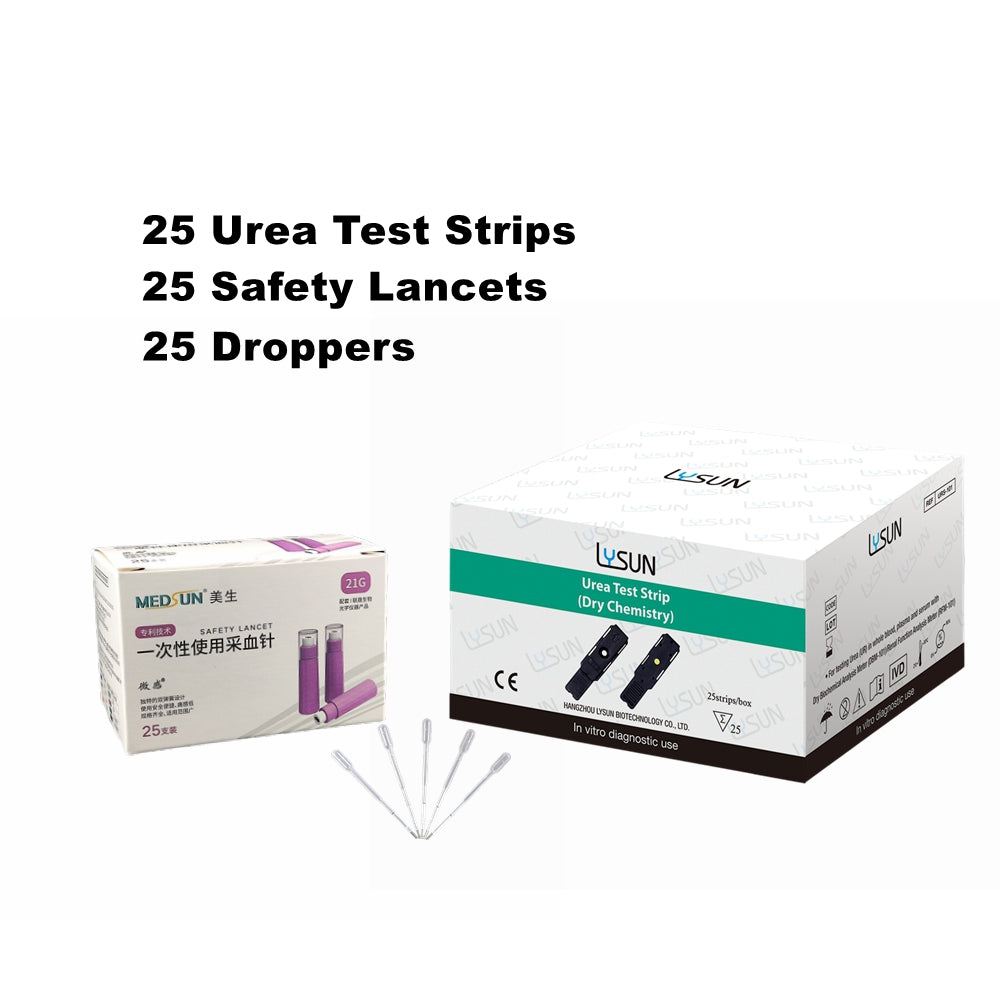 High Accuracy Self-testing  Renal Function Urea /Creatinine  /Uric Acid Test Strip with Free Lancets